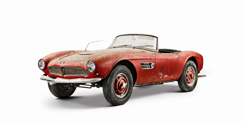 Illustration for article titled Elvis Presley's BMW 507 Is Almost Beautiful Again